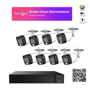 8 Cámaras FULL-COLOR + AUDIO Incluye  Instalación